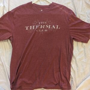 Burgundy The Thermal Club T-shirt Size Large